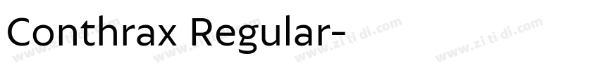 Conthrax Regular字体转换